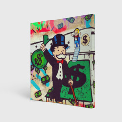 Холст квадратный Alec Monopoly art