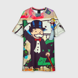 Детское платье 3D Alec Monopoly art