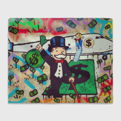 Плед 3D Alec Monopoly art