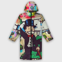 Дождевик унисекс 3D Alec Monopoly art