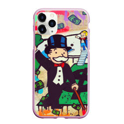 Чехол для iPhone 11 Pro Max матовый Alec Monopoly art