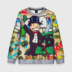 Детский свитшот 3D Alec Monopoly art