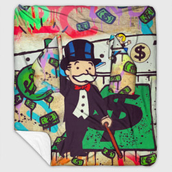 Плед с рукавами Alec Monopoly art