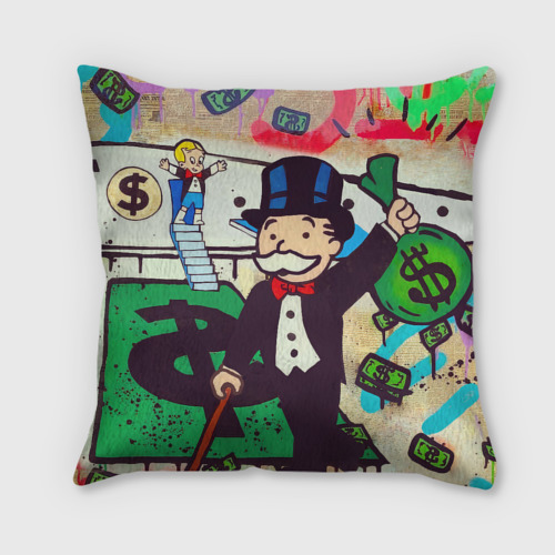 Подушка 3D Alec Monopoly art - фото 2