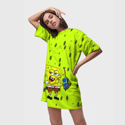 Платье-футболка 3D Губка Боб Детонатор - фото 2