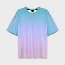 Мужская футболка oversize 3D Облачный Градиент