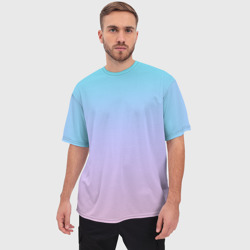 Мужская футболка oversize 3D Облачный Градиент - фото 2