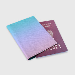 Обложка для паспорта матовая кожа Облачный Градиент - фото 2