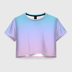 Женская футболка Crop-top 3D Облачный Градиент