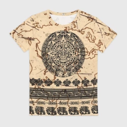 Женская футболка 3D Aztecs/Ацтеки