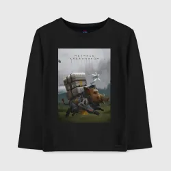 Детский лонгслив хлопок Метнись кабанчиком