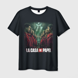 Мужская футболка 3D Персонажи Бумажный Дом - LA Casa de Papel