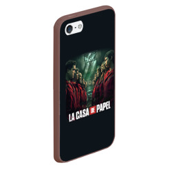 Чехол для iPhone 5/5S матовый Персонажи Бумажный Дом - LA Casa de Papel - фото 2