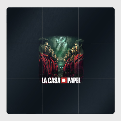 Магнитный плакат 3Х3 Персонажи Бумажный Дом - LA Casa de Papel