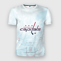 Мужская футболка 3D Slim Washington Capitals Ovi8 Ice theme