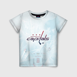 Детская футболка 3D Washington Capitals Ovi8 Ice theme