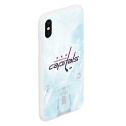 Чехол для iPhone XS Max матовый Washington Capitals Ovi8 Ice theme - фото 2