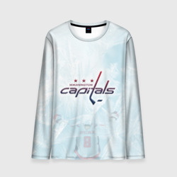 Мужской лонгслив 3D Washington Capitals Ovi8 Ice theme