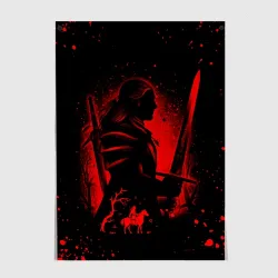 Постер Ведьмак и плотва the Witcher wild hunt