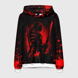 Мужская толстовка 3D Ведьмак и плотва the Witcher wild hunt