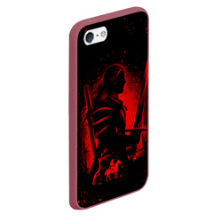 Чехол для iPhone 5/5S матовый Ведьмак и плотва the Witcher wild hunt - фото 2