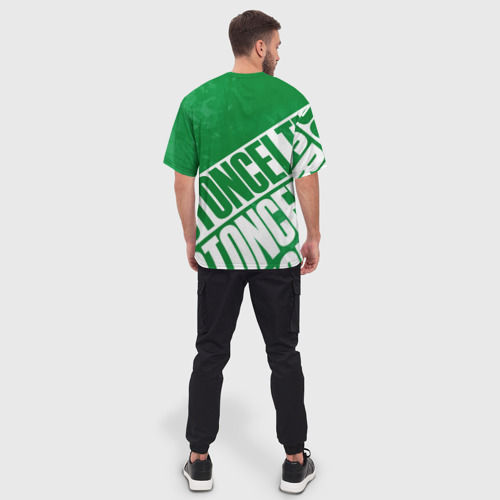 Мужская футболка oversize 3D Бостон Селтикс, Boston Celtics, цвет 3D печать - фото 4