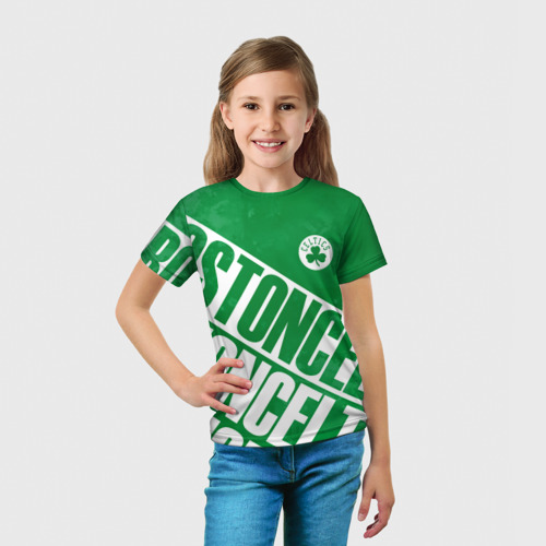 Детская футболка 3D Бостон Селтикс, Boston Celtics, цвет 3D печать - фото 5