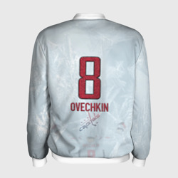 Мужской бомбер 3D Washington Capitals Ovi8 Grey Ice theme