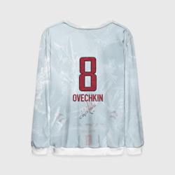 Мужской свитшот 3D Washington Capitals Ovi8 Grey Ice theme