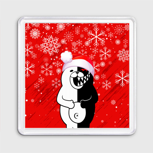 Магнит 55*55 Новогодний Monokuma