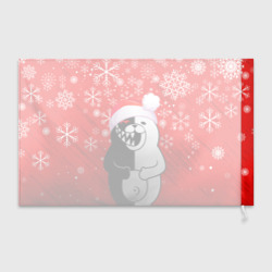 Флаг 3D Новогодний Monokuma - фото 2