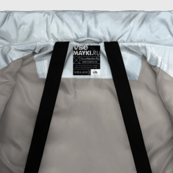 Куртка с принтом Washington Capitals Grey Ice theme для мужчины, вид на модели спереди №4. Цвет основы: светло-серый