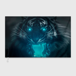 Флаг 3D Неоновый водяной тигр 2022