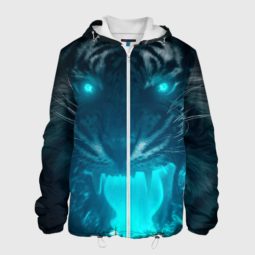 Мужская куртка 3D Неоновый водяной тигр 2022, цвет 3D печать