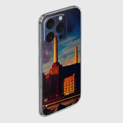 Чехол для iPhone 16 Pro Max силиконовый с защитой камеры Animals - Pink Floyd - фото 2