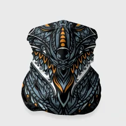 Бандана-труба 3D Этническая лиса бандана