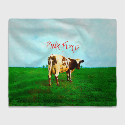 Плед 3D Atom Heart Mother - Pink Floyd, цвет 3D (велсофт)