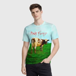 Мужская футболка 3D Atom Heart Mother - Pink Floyd - фото 2