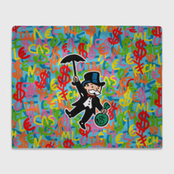 Плед 3D Alec Monopoly Капиталист с деньгами