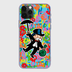 Чехол для iPhone 12 Pro Alec Monopoly Капиталист с деньгами