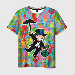 Мужская футболка 3D Alec Monopoly Капиталист с деньгами