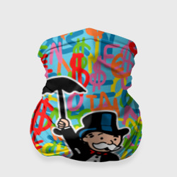 Бандана-труба 3D Alec Monopoly Капиталист с деньгами