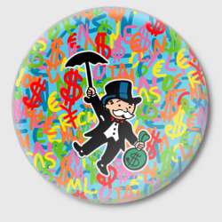 Значок Alec Monopoly Капиталист с деньгами