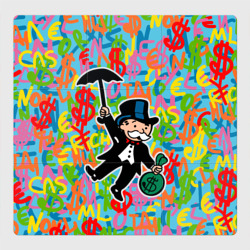 Магнитный плакат 3Х3 Alec Monopoly Капиталист с деньгами