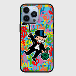Чехол для iPhone 13 Pro Alec Monopoly Капиталист с деньгами