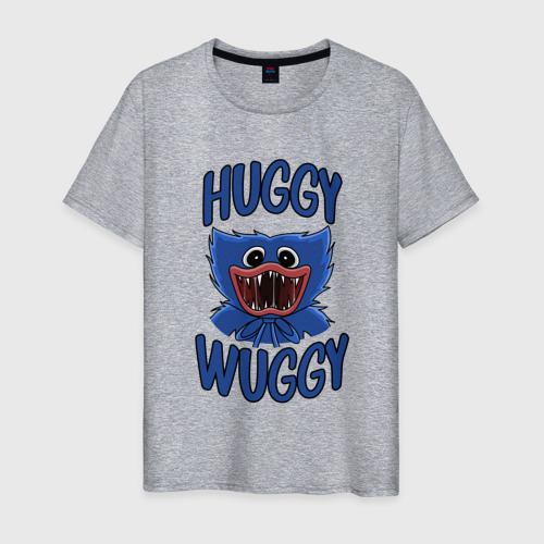 Мужская футболка хлопок Huggy Wuggy Хагги Вагги, цвет меланж