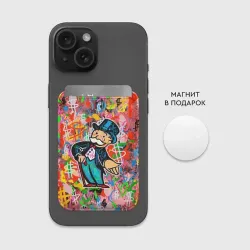 Картхолдер Magsafe магнитный Alec Monopoly Капиталист Граффити - фото 2