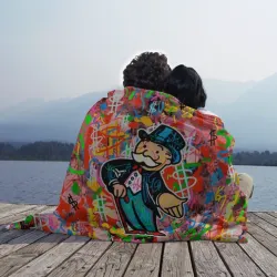 Плед 3D Alec Monopoly Капиталист Граффити - фото 3