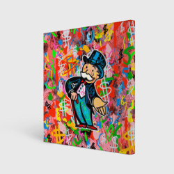 Холст квадратный Alec Monopoly Капиталист Граффити