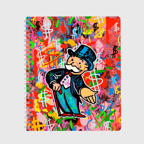 Тетрадь Alec Monopoly Капиталист Граффити